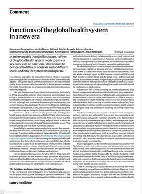 انتشار یادداشت در Nature Medicine با مشارکت دکتر امیرحسین تکیان