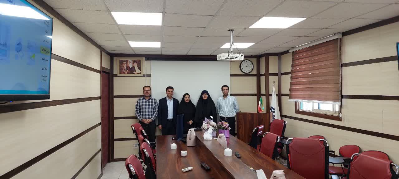 جلسه دفاع خانم کیمیا اسکندری دانشجوی کارشناسی ارشد مهندسی بهداشت محیط